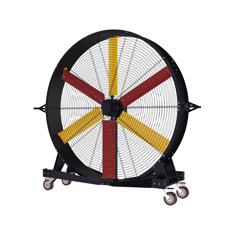 2-meter 4-wheel movable large floor standing HVLS fan