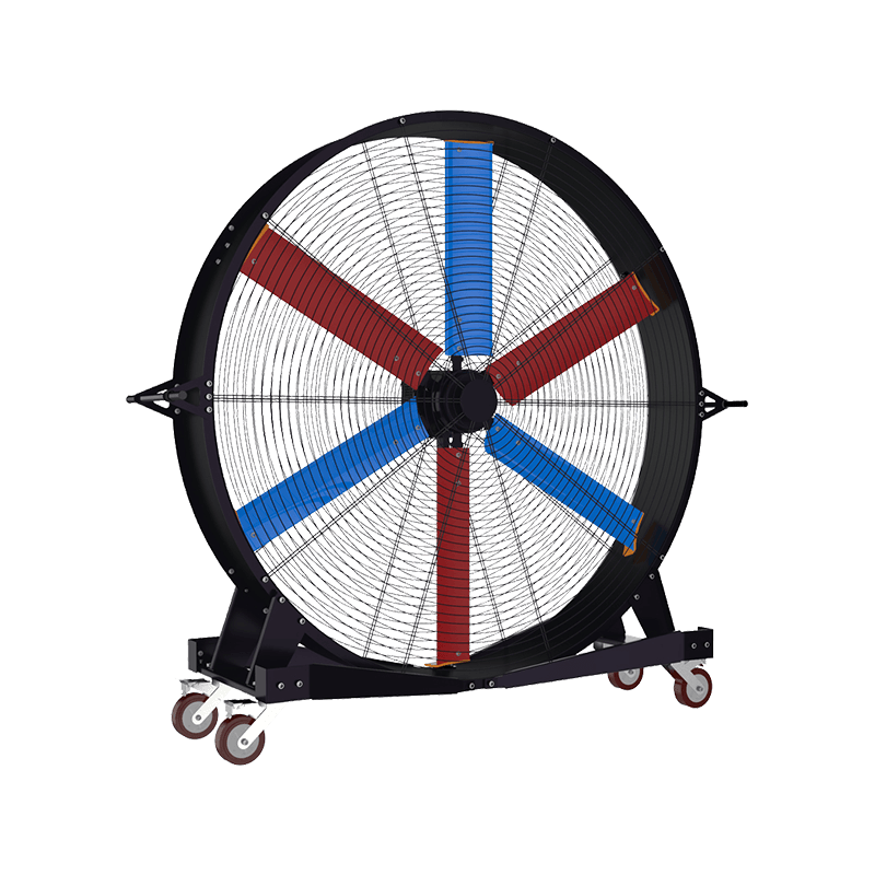 2-meter 4-wheel movable large floor standing HVLS fan
