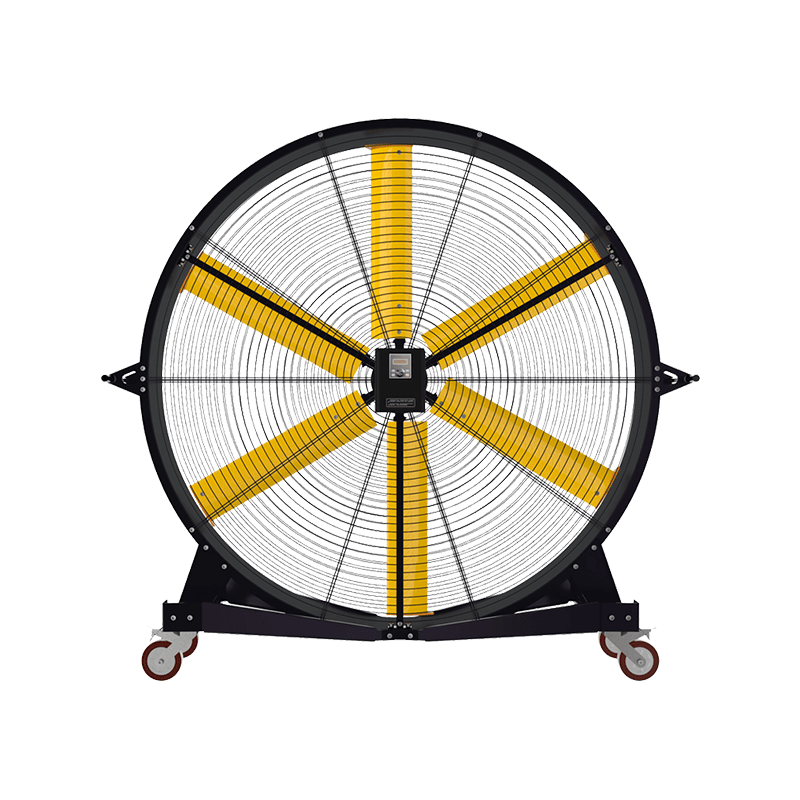 2-meter 4-wheel movable large floor standing HVLS fan