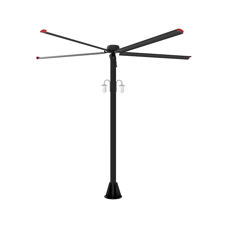 Aluminum alloy blade HVLS industrial vertical fan