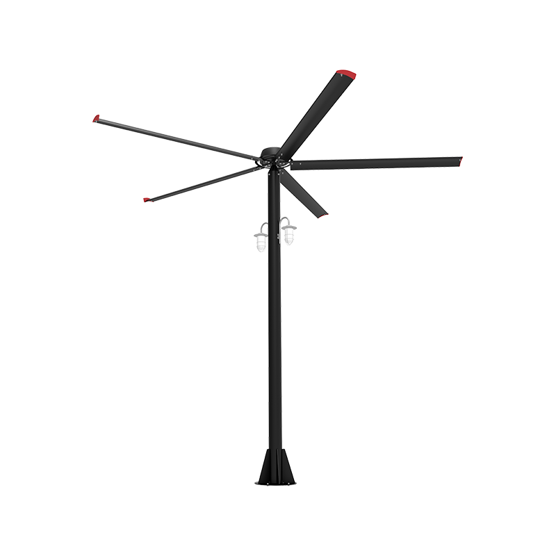 Aluminum alloy blade HVLS industrial vertical fan